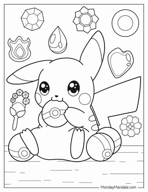 coloring pages pikachu|Pikachu Coloring Pages (Free PDF Printables)